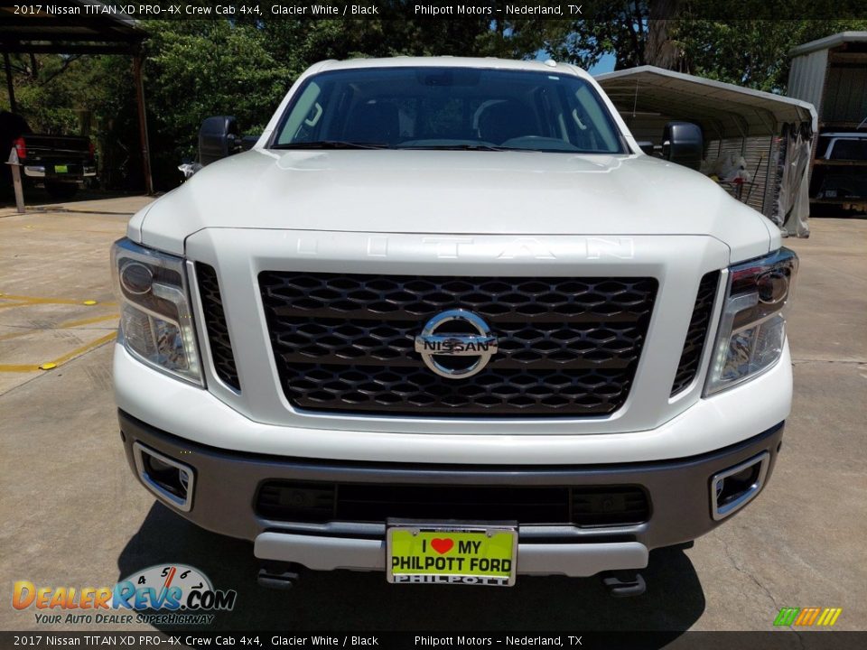 2017 Nissan TITAN XD PRO-4X Crew Cab 4x4 Glacier White / Black Photo #8