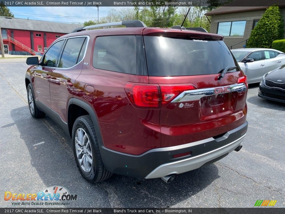 2017 GMC Acadia SLE Crimson Red Tintcoat / Jet Black Photo #8