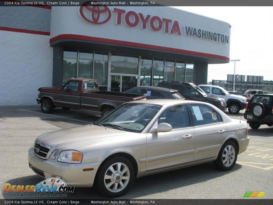 2004 Kia Optima LX V6 Cream Gold / Beige Photo #1