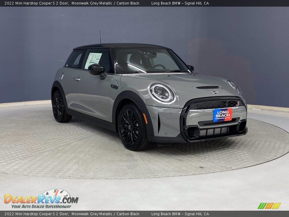 2022 Mini Hardtop Cooper S 2 Door Moonwalk Grey Metallic / Carbon Black Photo #26