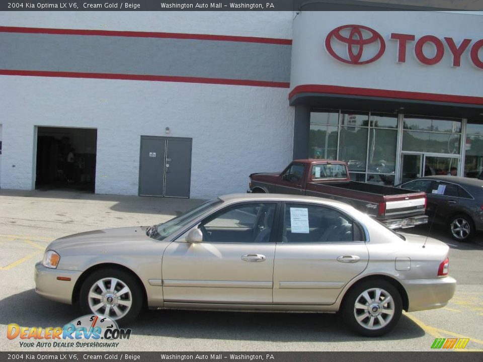 2004 Kia Optima LX V6 Cream Gold / Beige Photo #2
