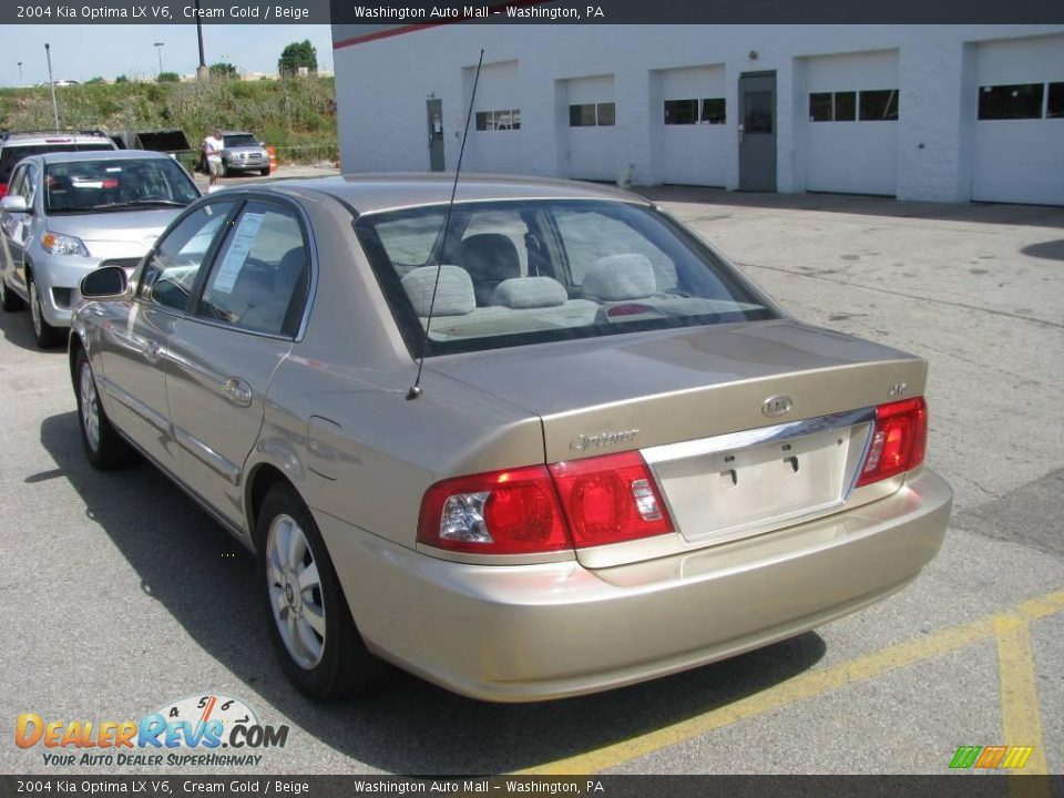 2004 Kia Optima LX V6 Cream Gold / Beige Photo #4