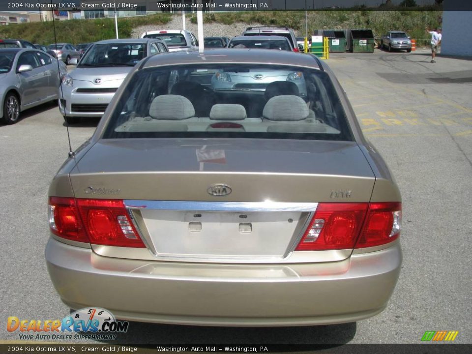 2004 Kia Optima LX V6 Cream Gold / Beige Photo #5
