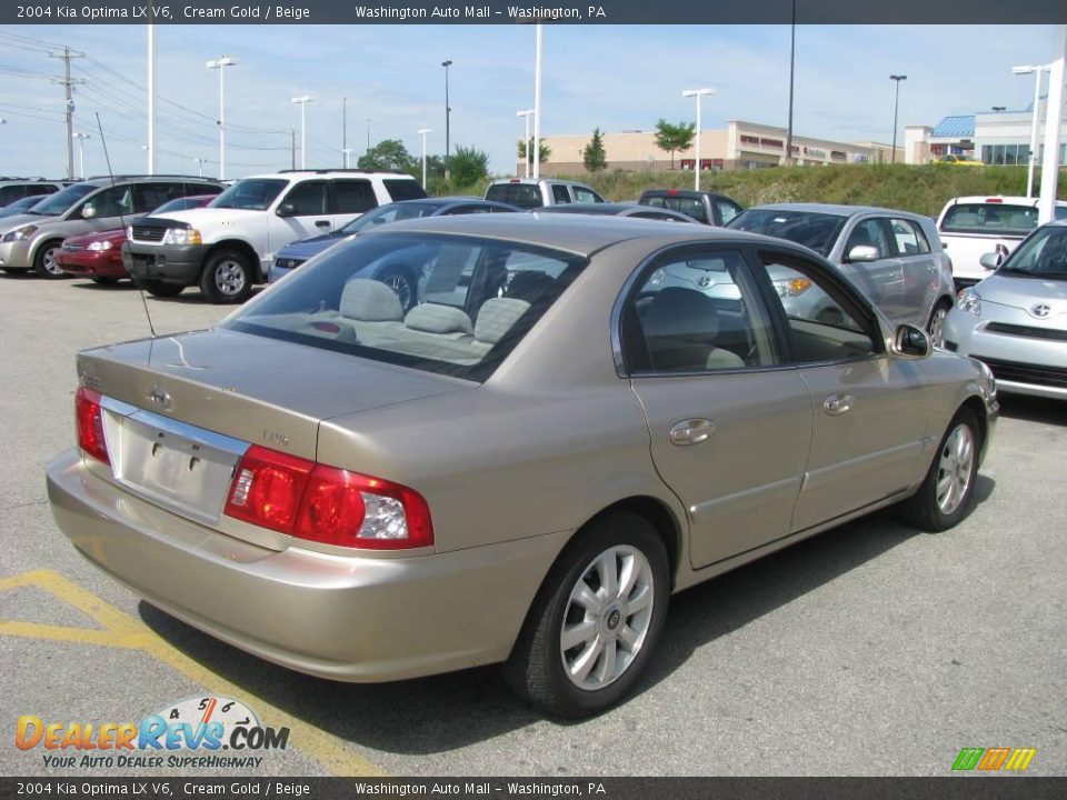 2004 Kia Optima LX V6 Cream Gold / Beige Photo #6