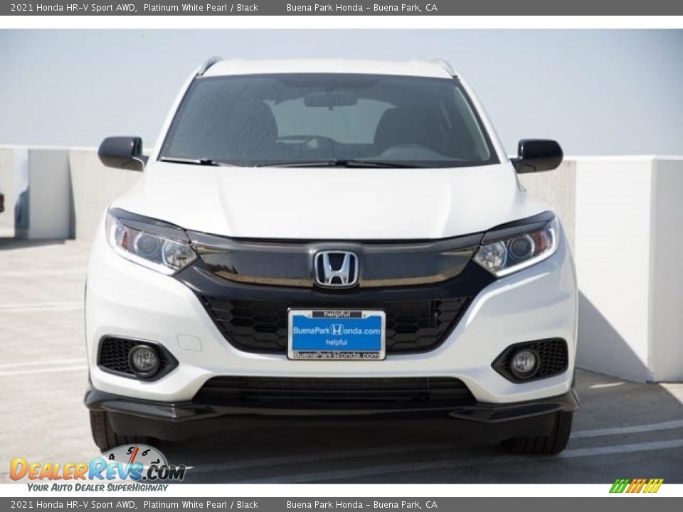 2021 Honda HR-V Sport AWD Platinum White Pearl / Black Photo #3