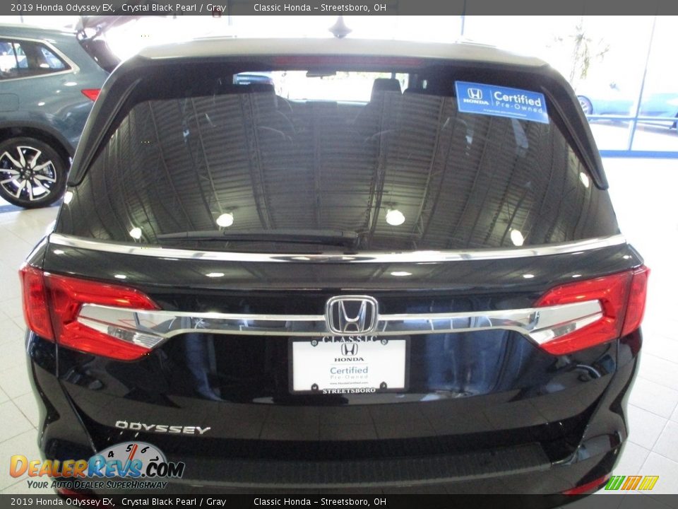 2019 Honda Odyssey EX Crystal Black Pearl / Gray Photo #10