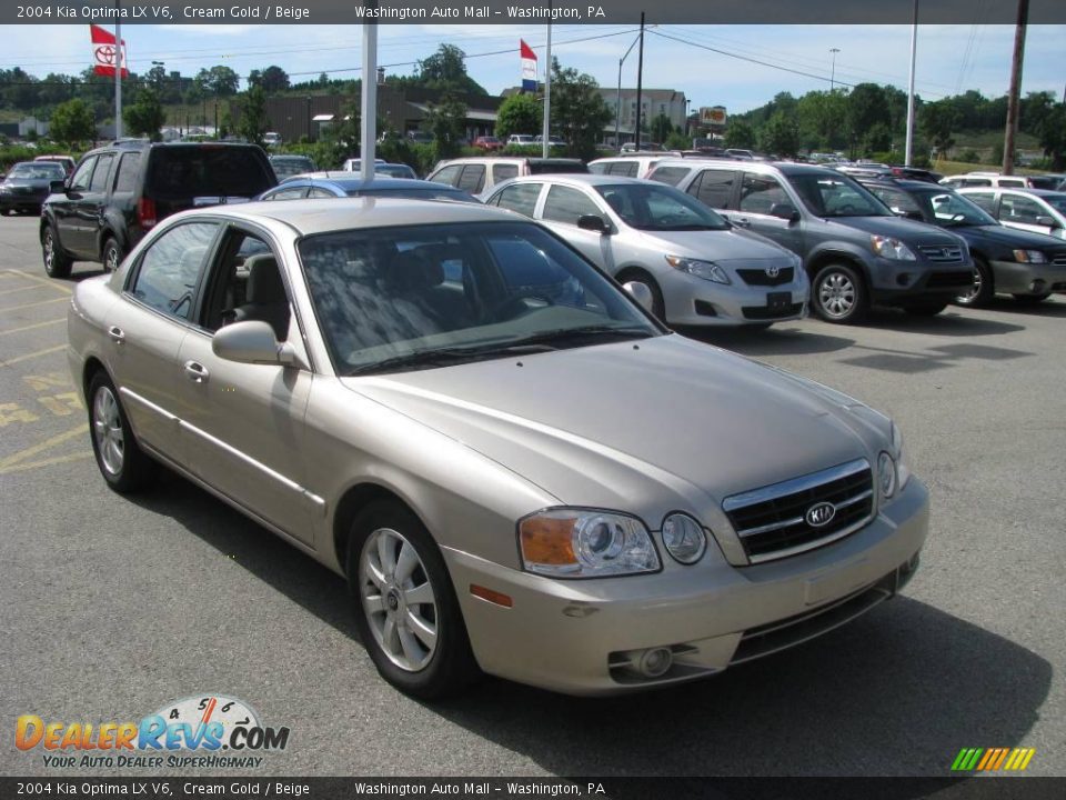 2004 Kia Optima LX V6 Cream Gold / Beige Photo #8