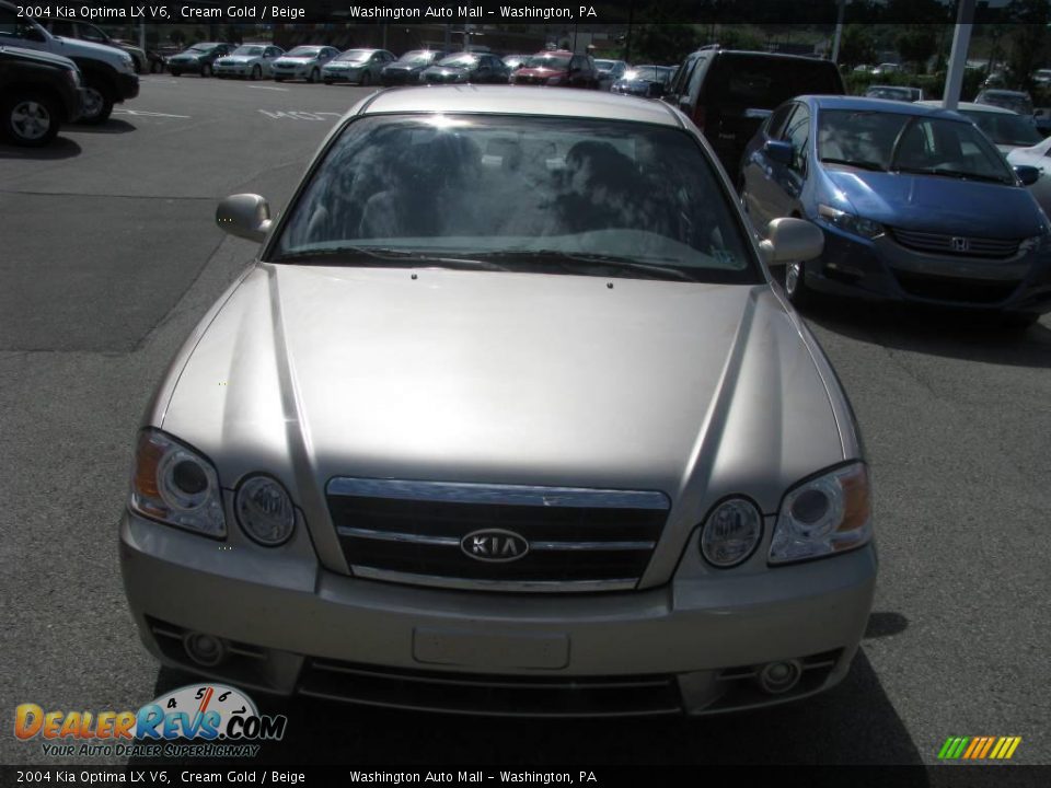 2004 Kia Optima LX V6 Cream Gold / Beige Photo #9