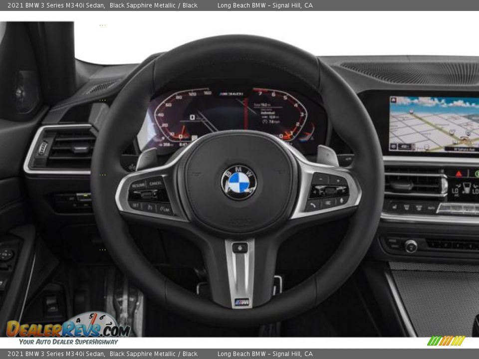 2021 BMW 3 Series M340i Sedan Black Sapphire Metallic / Black Photo #4