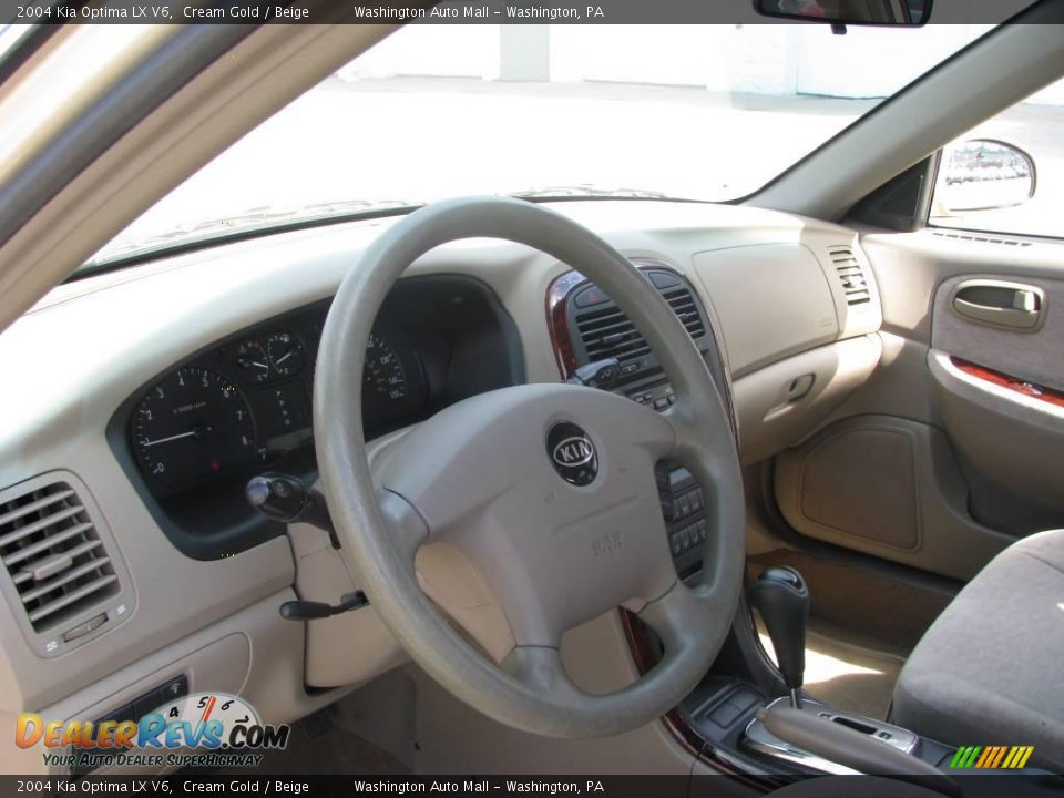 2004 Kia Optima LX V6 Cream Gold / Beige Photo #11