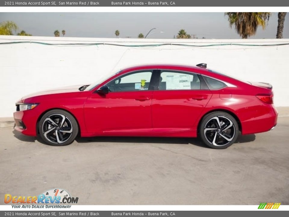 2021 Honda Accord Sport SE San Marino Red / Black Photo #4