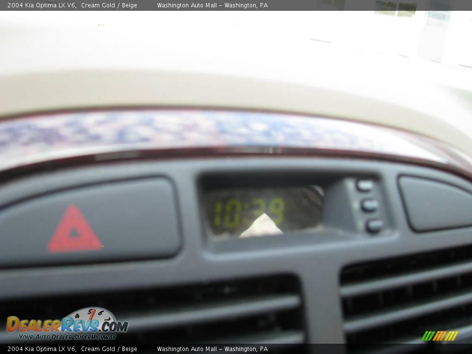 2004 Kia Optima LX V6 Cream Gold / Beige Photo #16