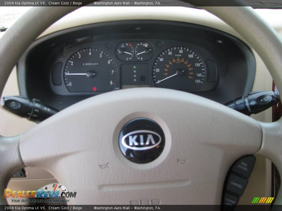 2004 Kia Optima LX V6 Cream Gold / Beige Photo #18