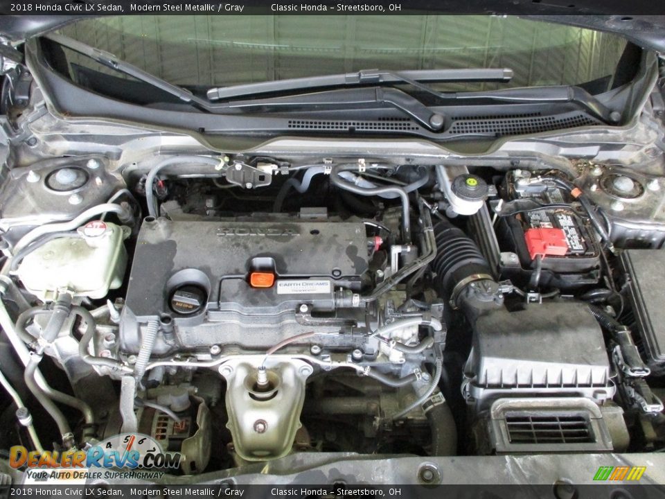 2018 Honda Civic LX Sedan Modern Steel Metallic / Gray Photo #13