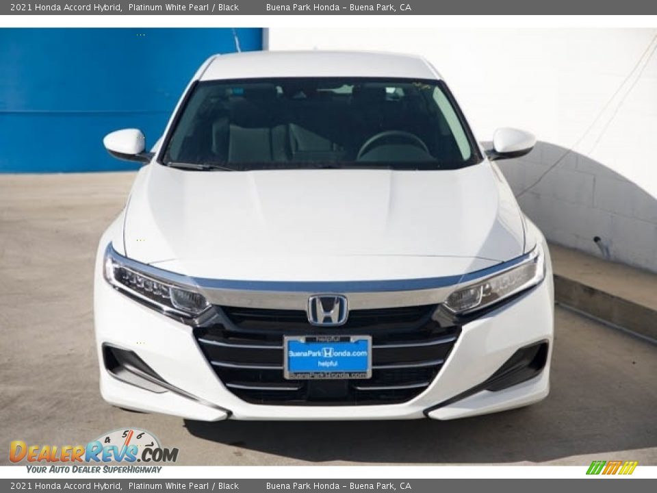 2021 Honda Accord Hybrid Platinum White Pearl / Black Photo #3