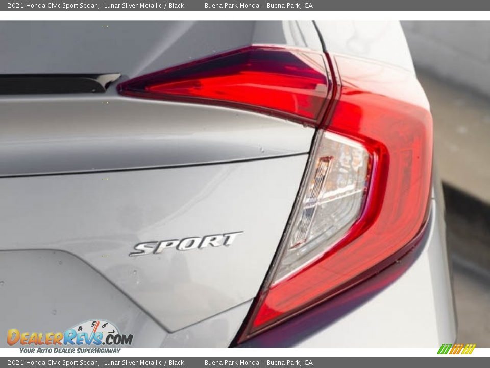 2021 Honda Civic Sport Sedan Lunar Silver Metallic / Black Photo #8