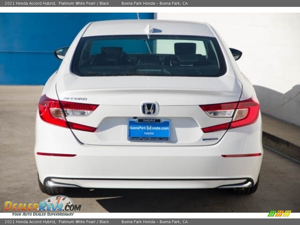 2021 Honda Accord Hybrid Platinum White Pearl / Black Photo #7