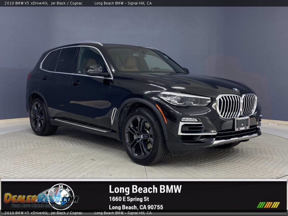 2019 BMW X5 xDrive40i Jet Black / Cognac Photo #1