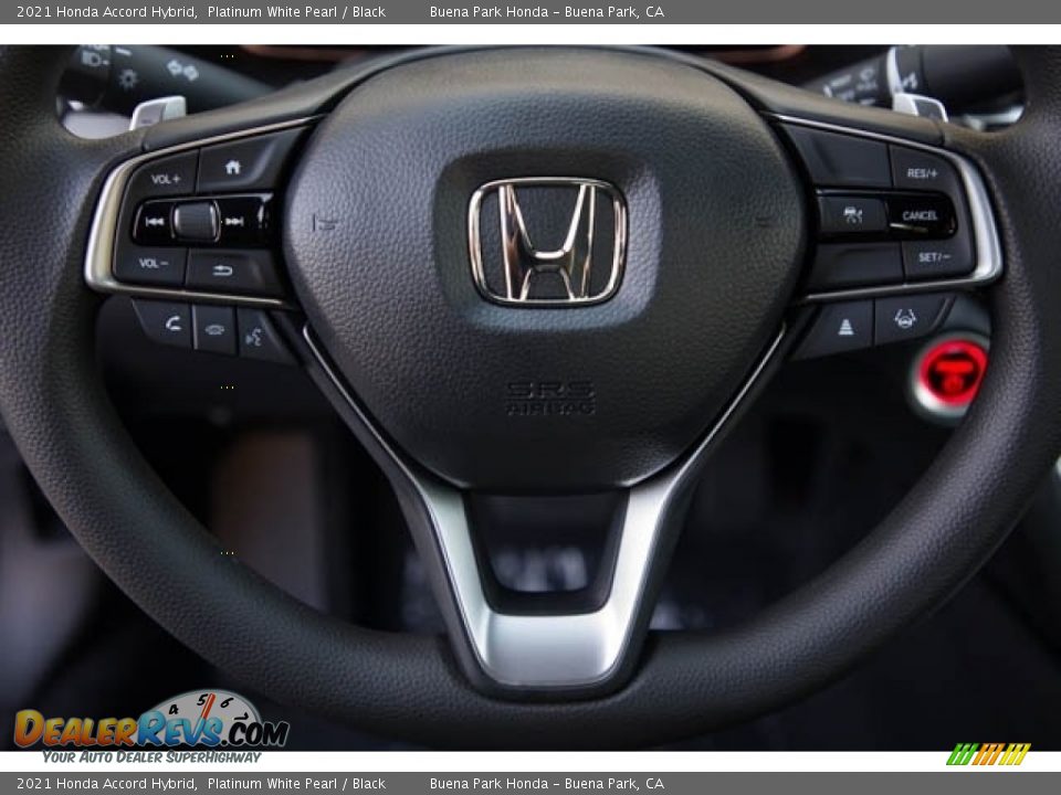 2021 Honda Accord Hybrid Platinum White Pearl / Black Photo #21