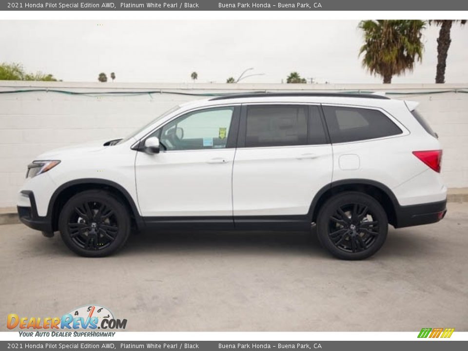 2021 Honda Pilot Special Edition AWD Platinum White Pearl / Black Photo #4