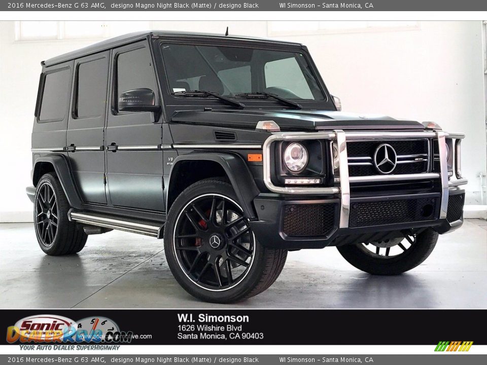 2016 Mercedes-Benz G 63 AMG designo Magno Night Black (Matte) / designo Black Photo #1