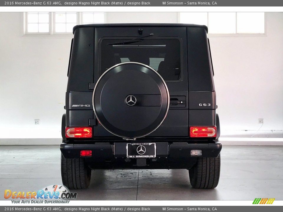 2016 Mercedes-Benz G 63 AMG designo Magno Night Black (Matte) / designo Black Photo #3