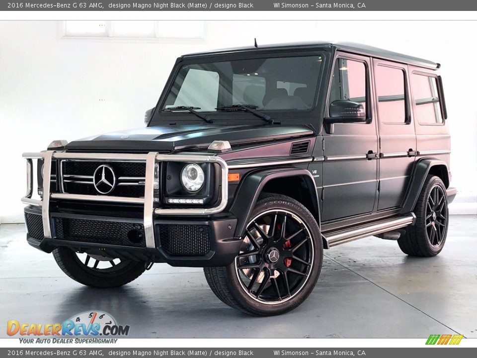 2016 Mercedes-Benz G 63 AMG designo Magno Night Black (Matte) / designo Black Photo #12