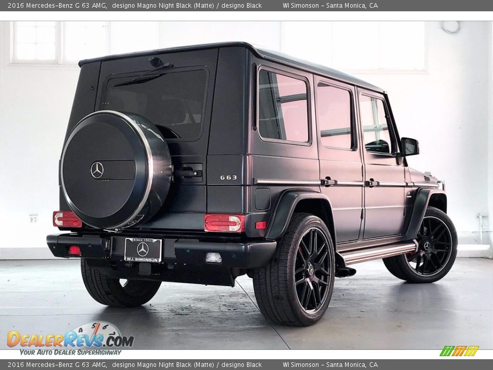 2016 Mercedes-Benz G 63 AMG designo Magno Night Black (Matte) / designo Black Photo #13