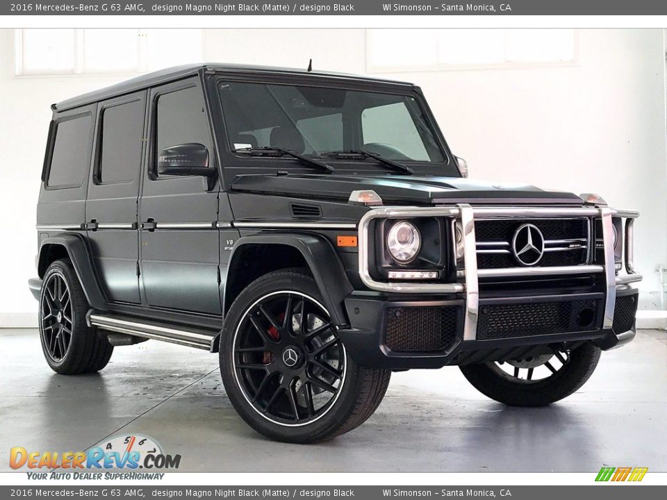 2016 Mercedes-Benz G 63 AMG designo Magno Night Black (Matte) / designo Black Photo #34