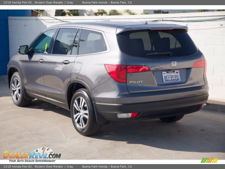 2018 Honda Pilot EX Modern Steel Metallic / Gray Photo #2