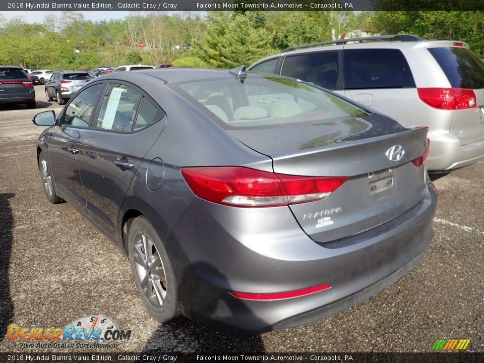 2018 Hyundai Elantra Value Edition Galactic Gray / Gray Photo #2