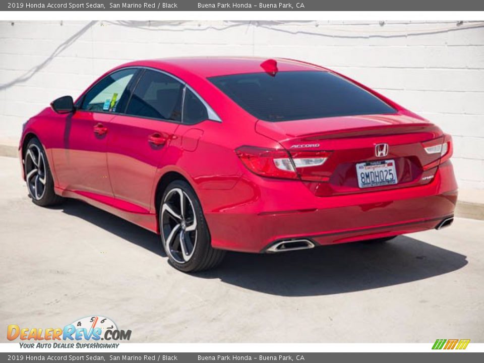 2019 Honda Accord Sport Sedan San Marino Red / Black Photo #2