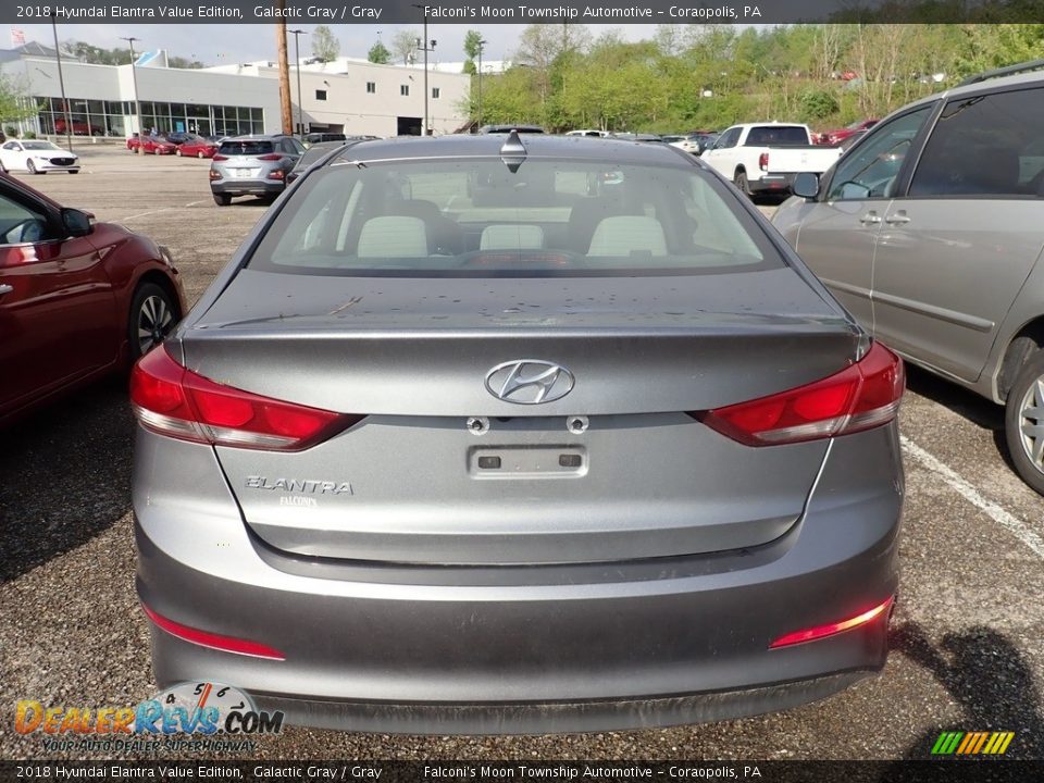 2018 Hyundai Elantra Value Edition Galactic Gray / Gray Photo #3