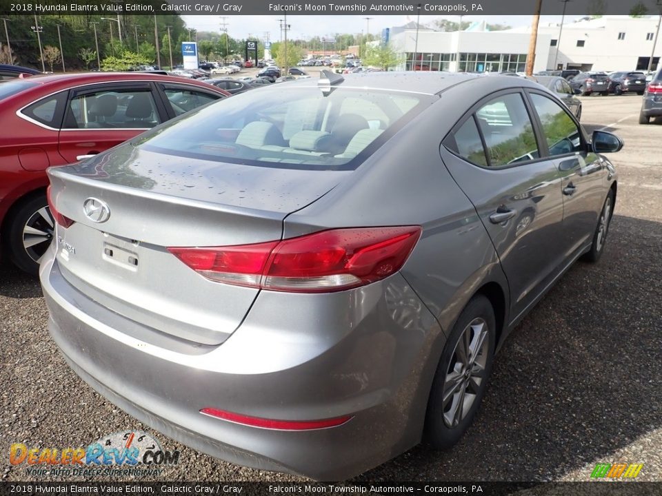 2018 Hyundai Elantra Value Edition Galactic Gray / Gray Photo #4