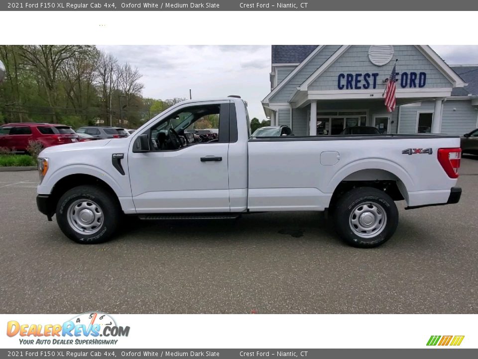 2021 Ford F150 XL Regular Cab 4x4 Oxford White / Medium Dark Slate Photo #4