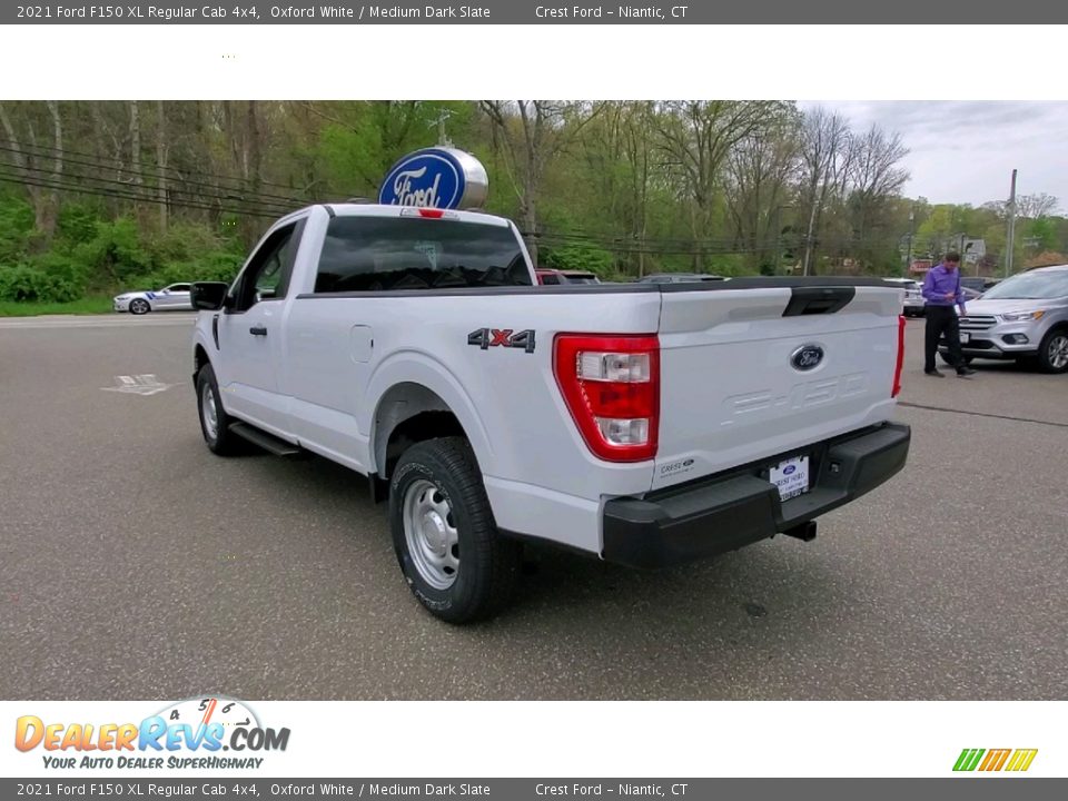 2021 Ford F150 XL Regular Cab 4x4 Oxford White / Medium Dark Slate Photo #5