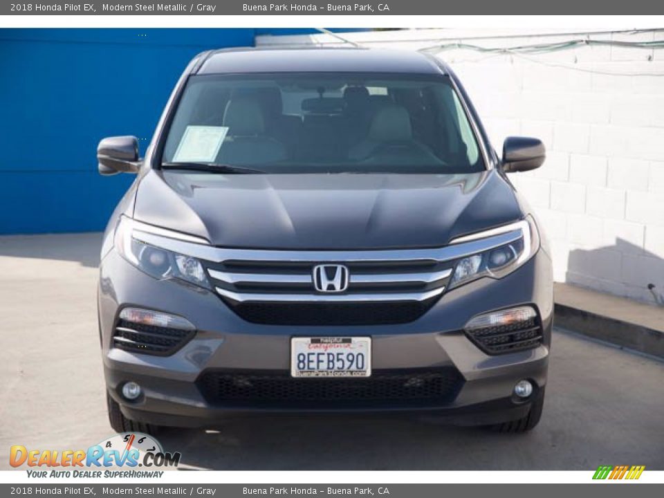 2018 Honda Pilot EX Modern Steel Metallic / Gray Photo #7