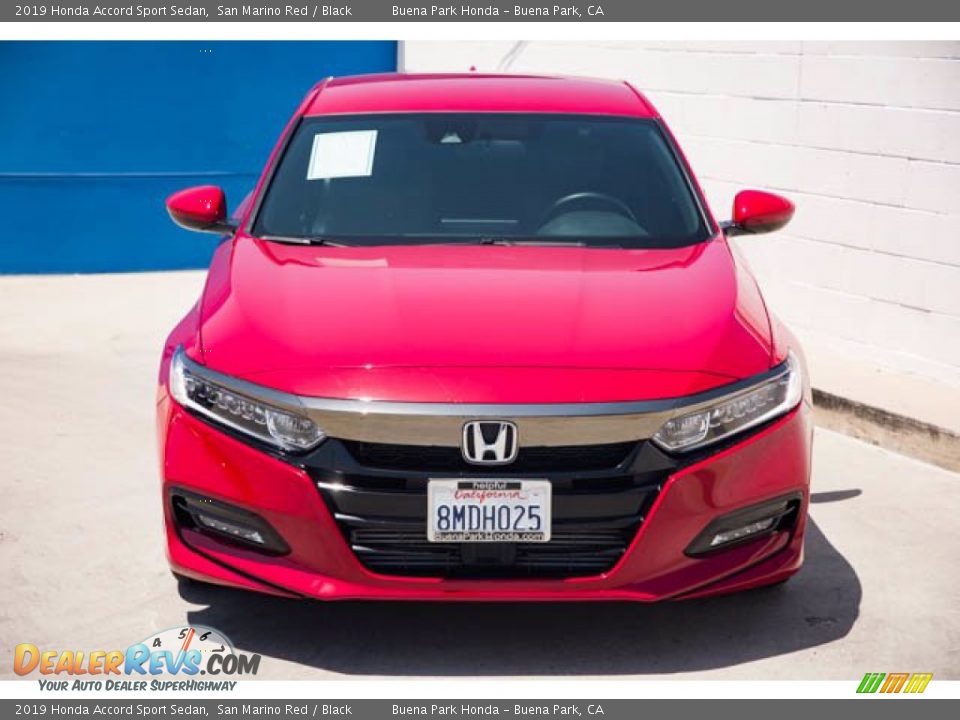 2019 Honda Accord Sport Sedan San Marino Red / Black Photo #7