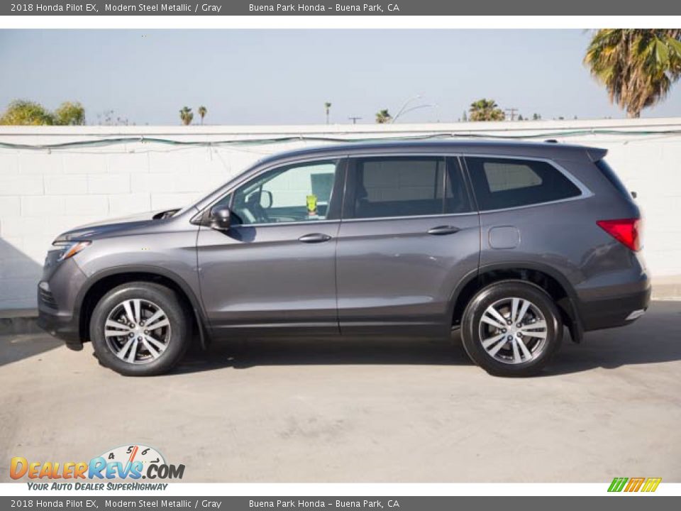 2018 Honda Pilot EX Modern Steel Metallic / Gray Photo #8