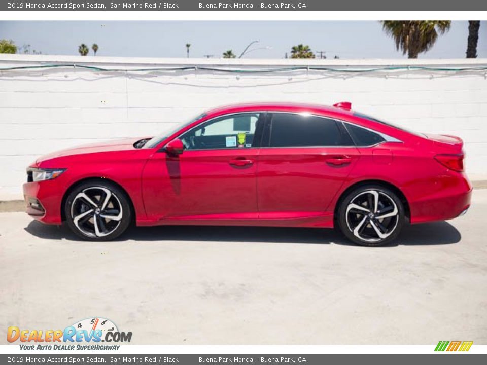 2019 Honda Accord Sport Sedan San Marino Red / Black Photo #8
