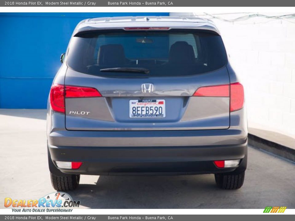 2018 Honda Pilot EX Modern Steel Metallic / Gray Photo #9