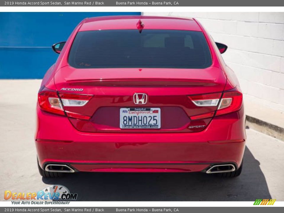 2019 Honda Accord Sport Sedan San Marino Red / Black Photo #9