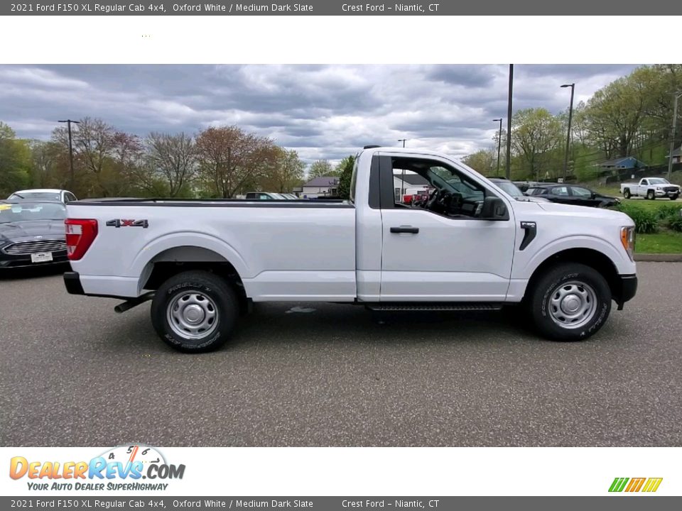 2021 Ford F150 XL Regular Cab 4x4 Oxford White / Medium Dark Slate Photo #8