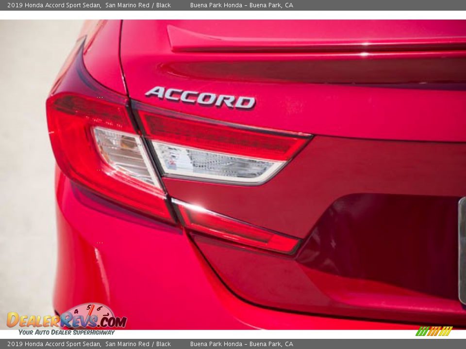 2019 Honda Accord Sport Sedan San Marino Red / Black Photo #10