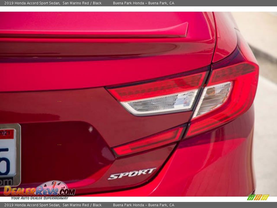 2019 Honda Accord Sport Sedan San Marino Red / Black Photo #11