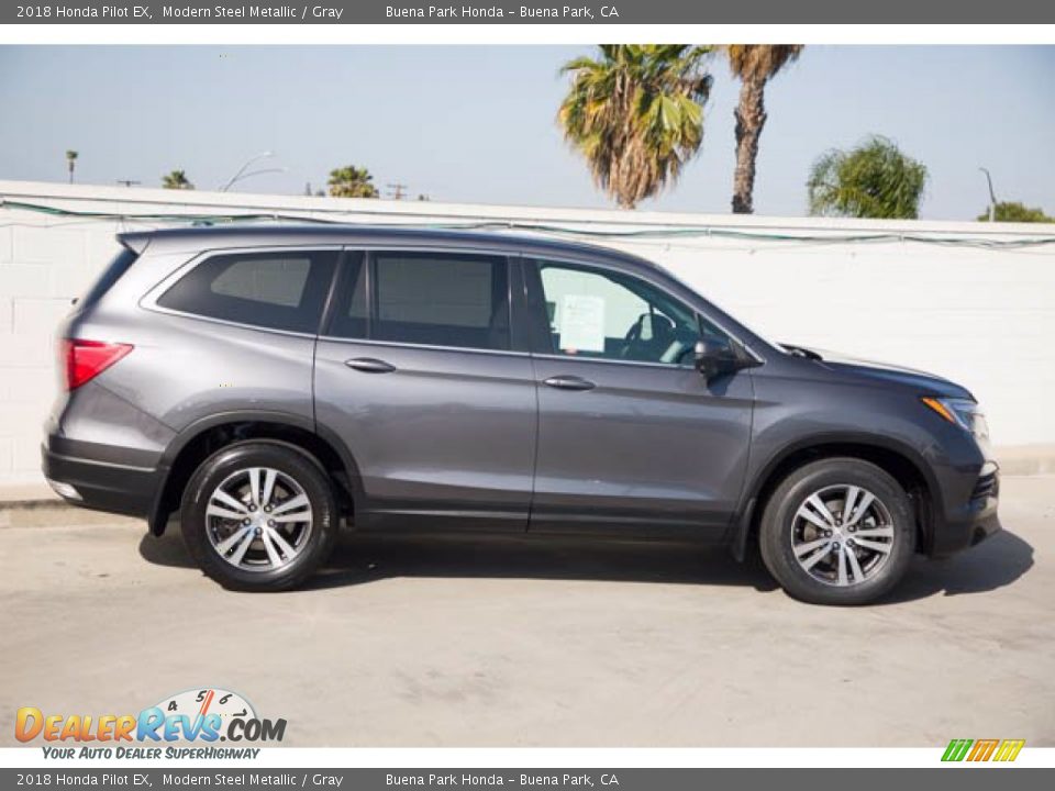 2018 Honda Pilot EX Modern Steel Metallic / Gray Photo #12