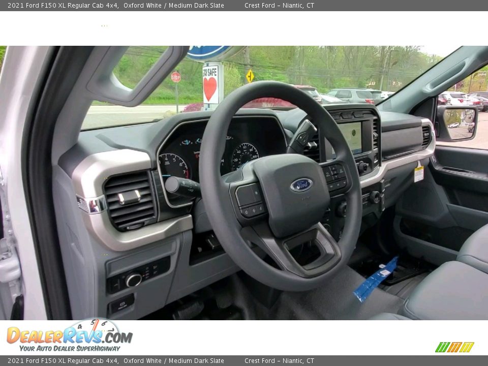 2021 Ford F150 XL Regular Cab 4x4 Oxford White / Medium Dark Slate Photo #10