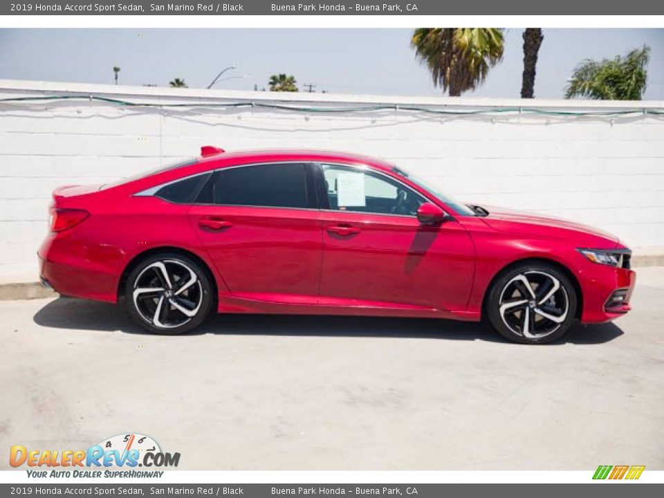 2019 Honda Accord Sport Sedan San Marino Red / Black Photo #12