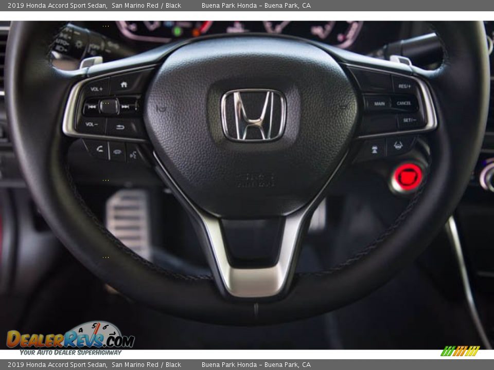 2019 Honda Accord Sport Sedan San Marino Red / Black Photo #13