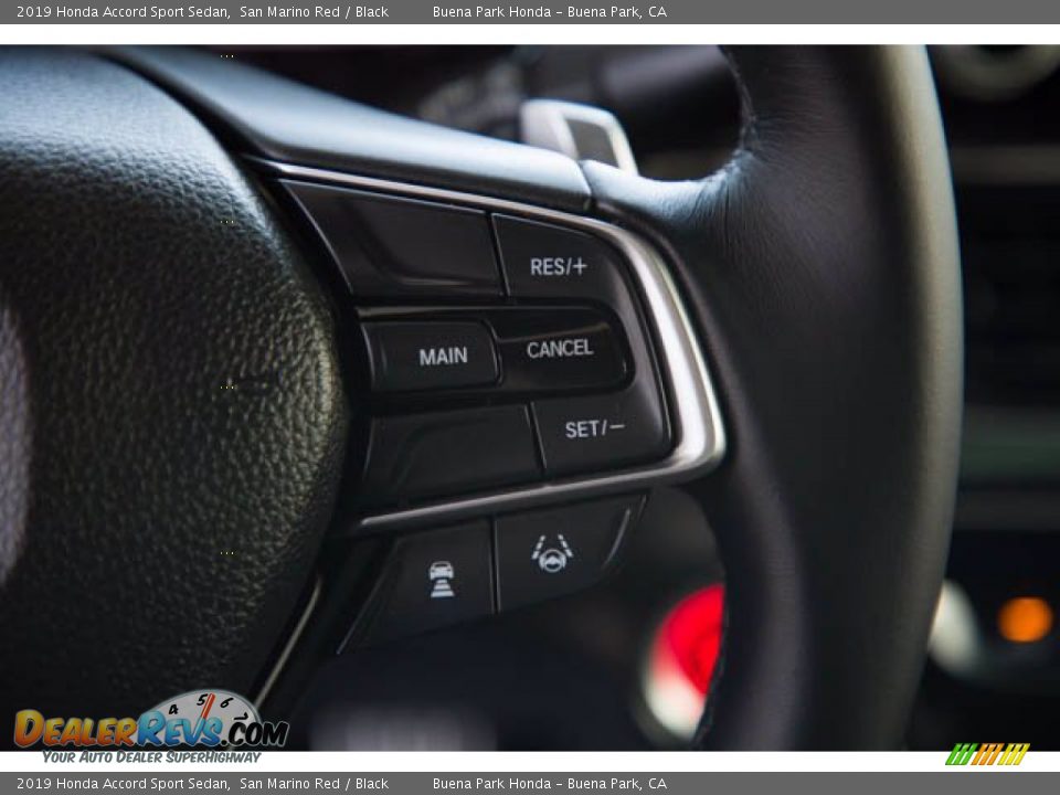 2019 Honda Accord Sport Sedan San Marino Red / Black Photo #15